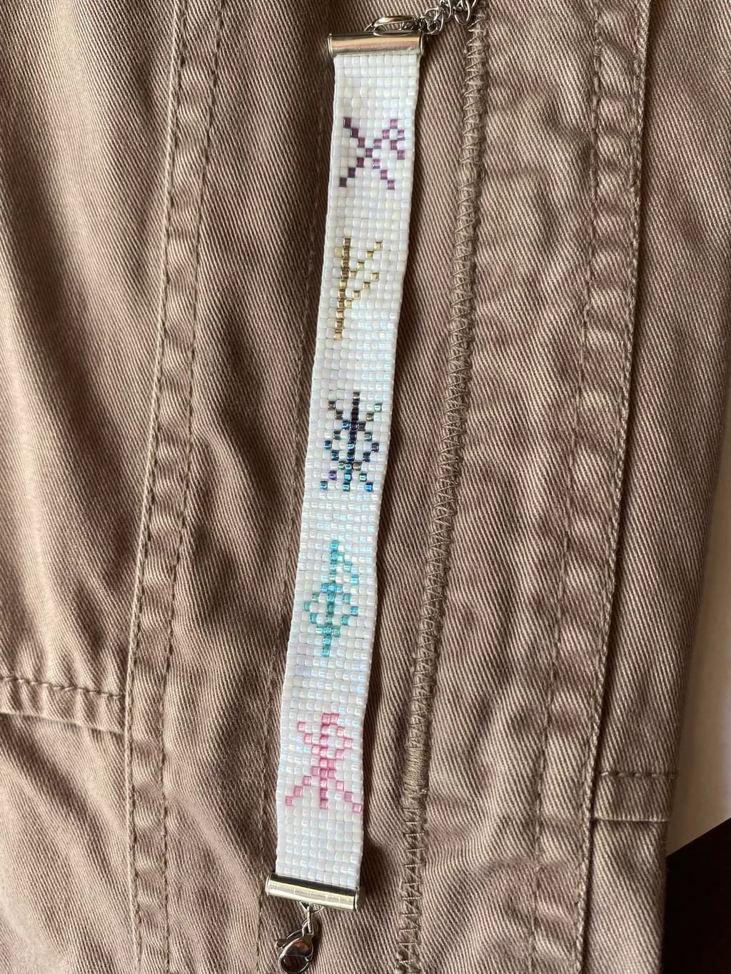 Pixelated Symbols Bracelet