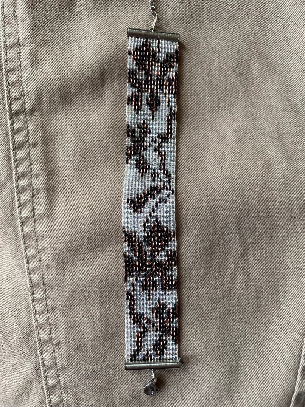 Monochrome Mosaic Bracelet