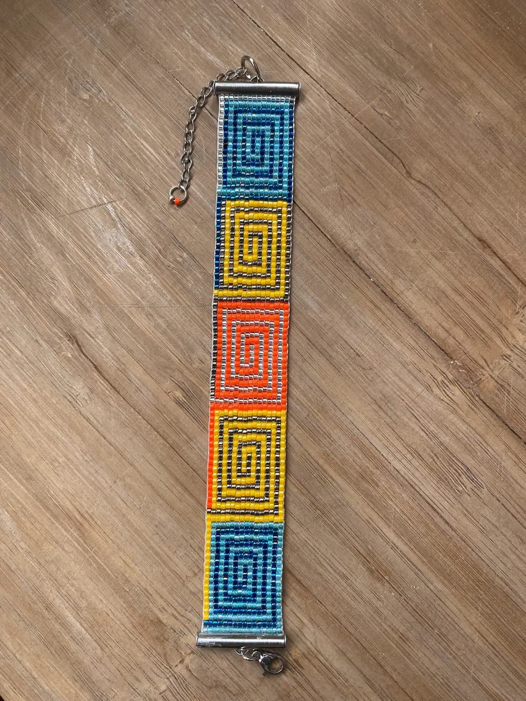 Geometric Colorblock Bracelet