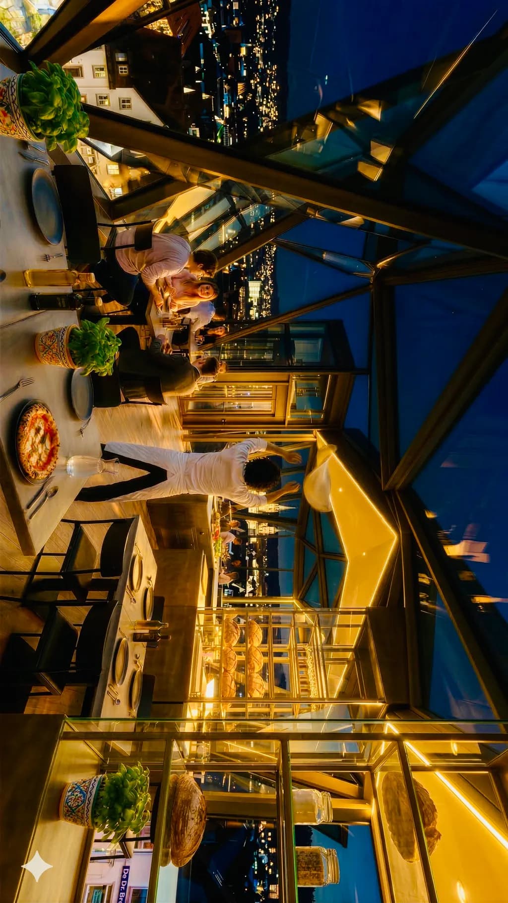 Cityscape Dinner Glow