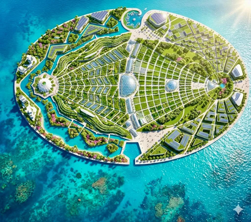 Eco Island Cityscape