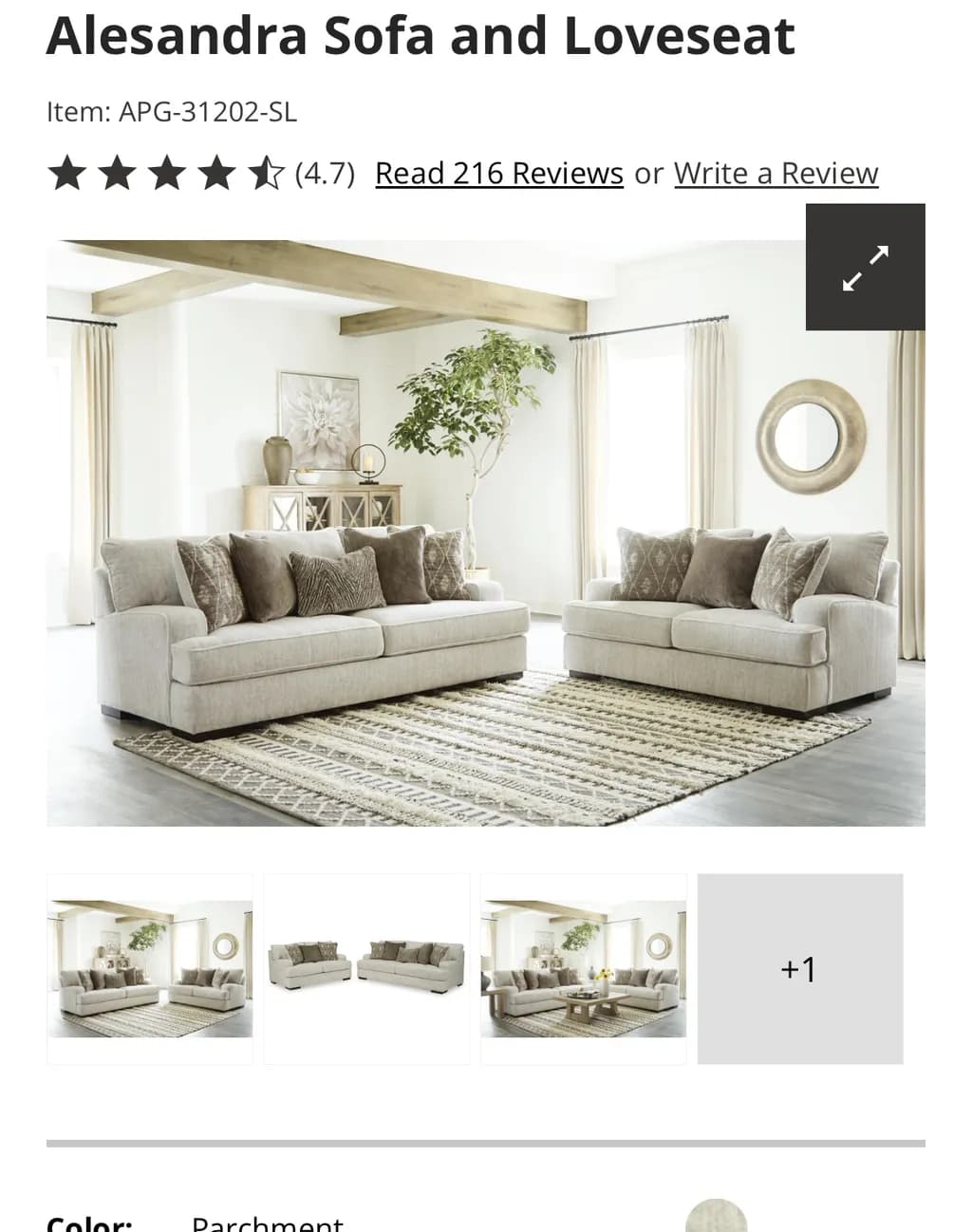 Alesandra Comfort Set