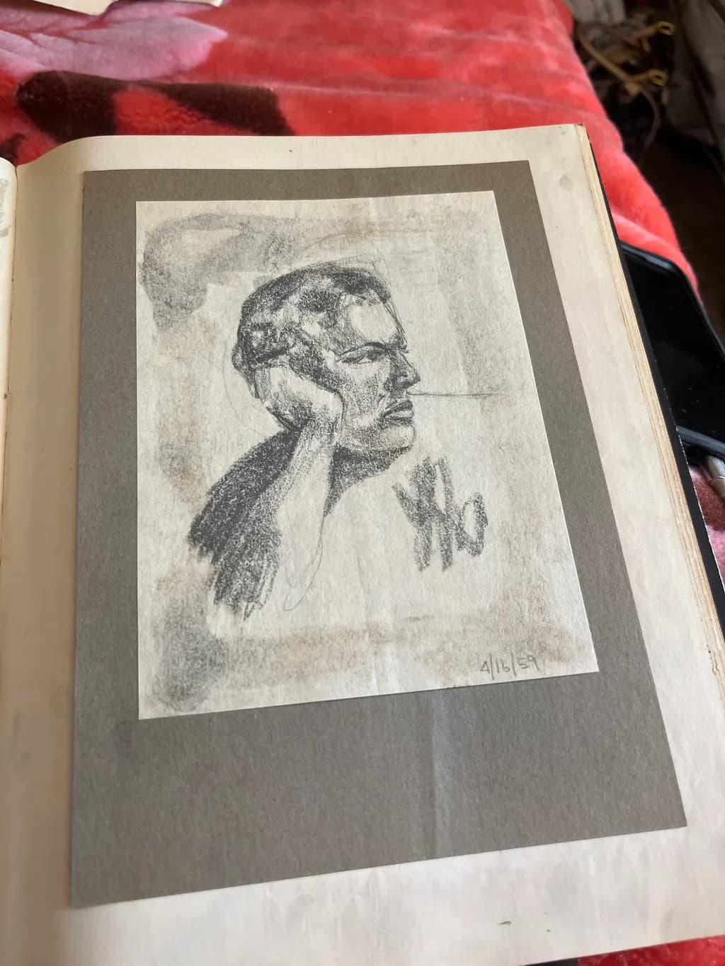Contemplation in Charcoal