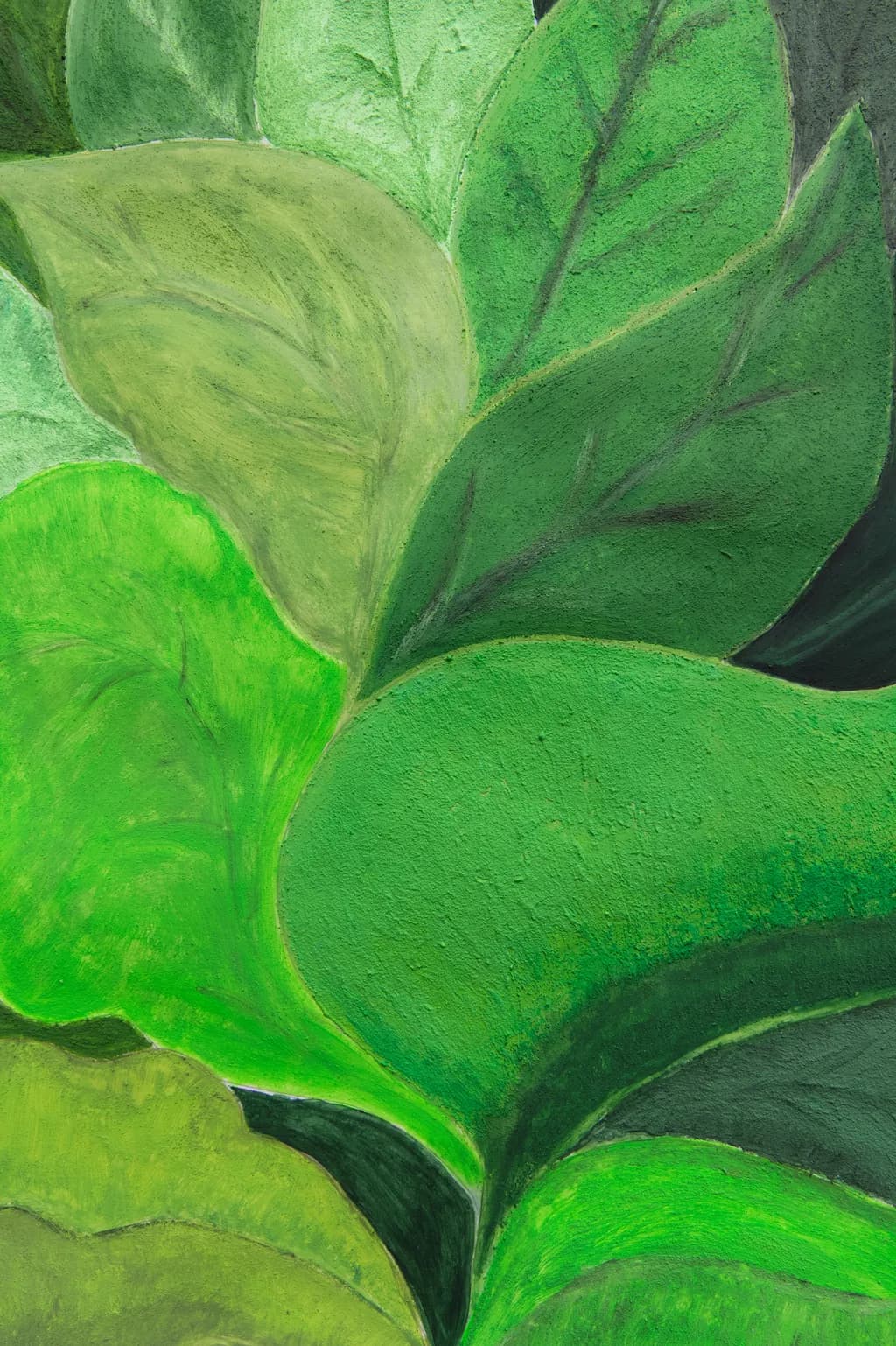 Textured Green Leaves