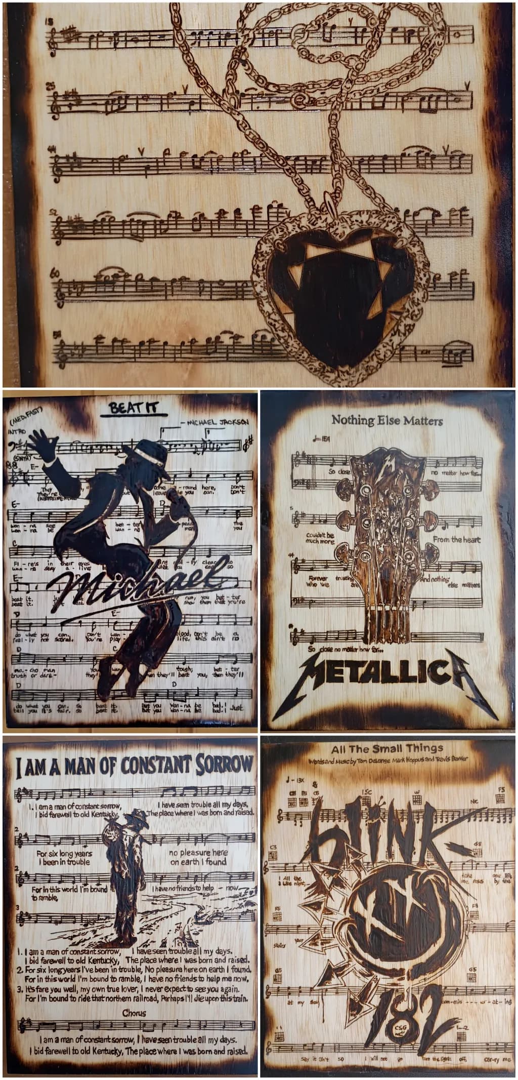 Music Notes Collage