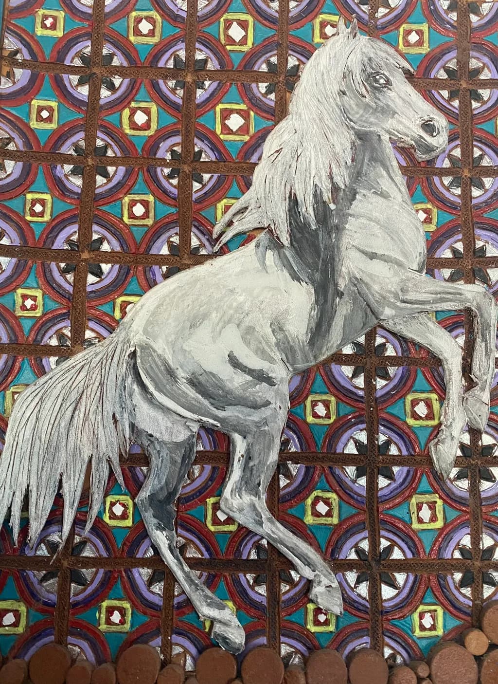 Rearing Stallion Mosaic