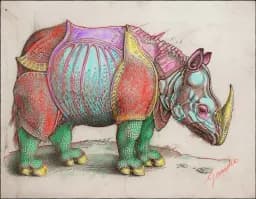 Small Rhino After Dürer