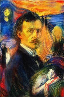 Portrait of Edvard Munch