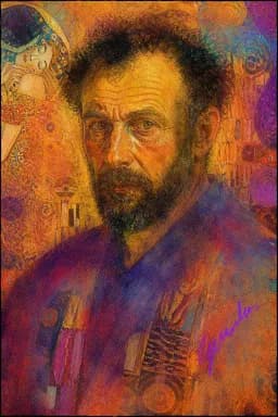 Portrait of Gustav Klimt