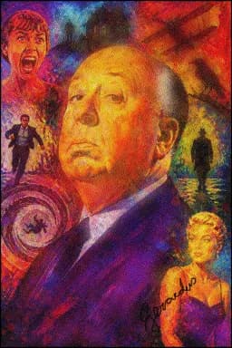 Portrait of Alfred Hitchcock