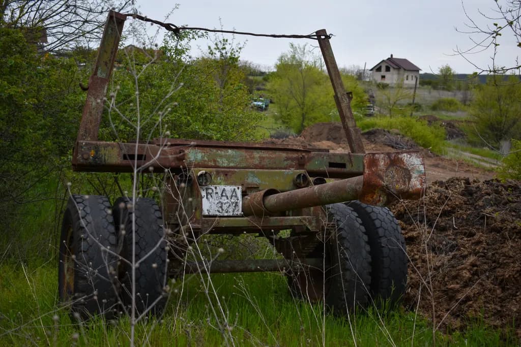 Rusty Artillery Remnant