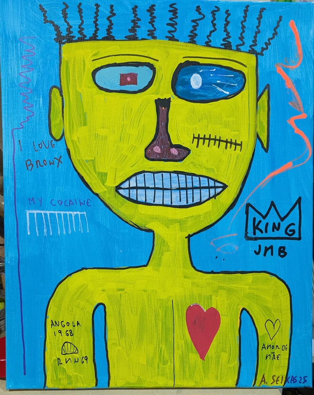Abstract Portrait Blue