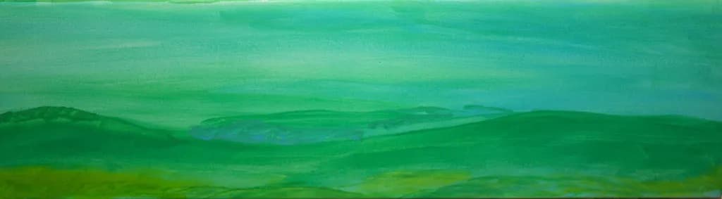 Green Misty Landscape