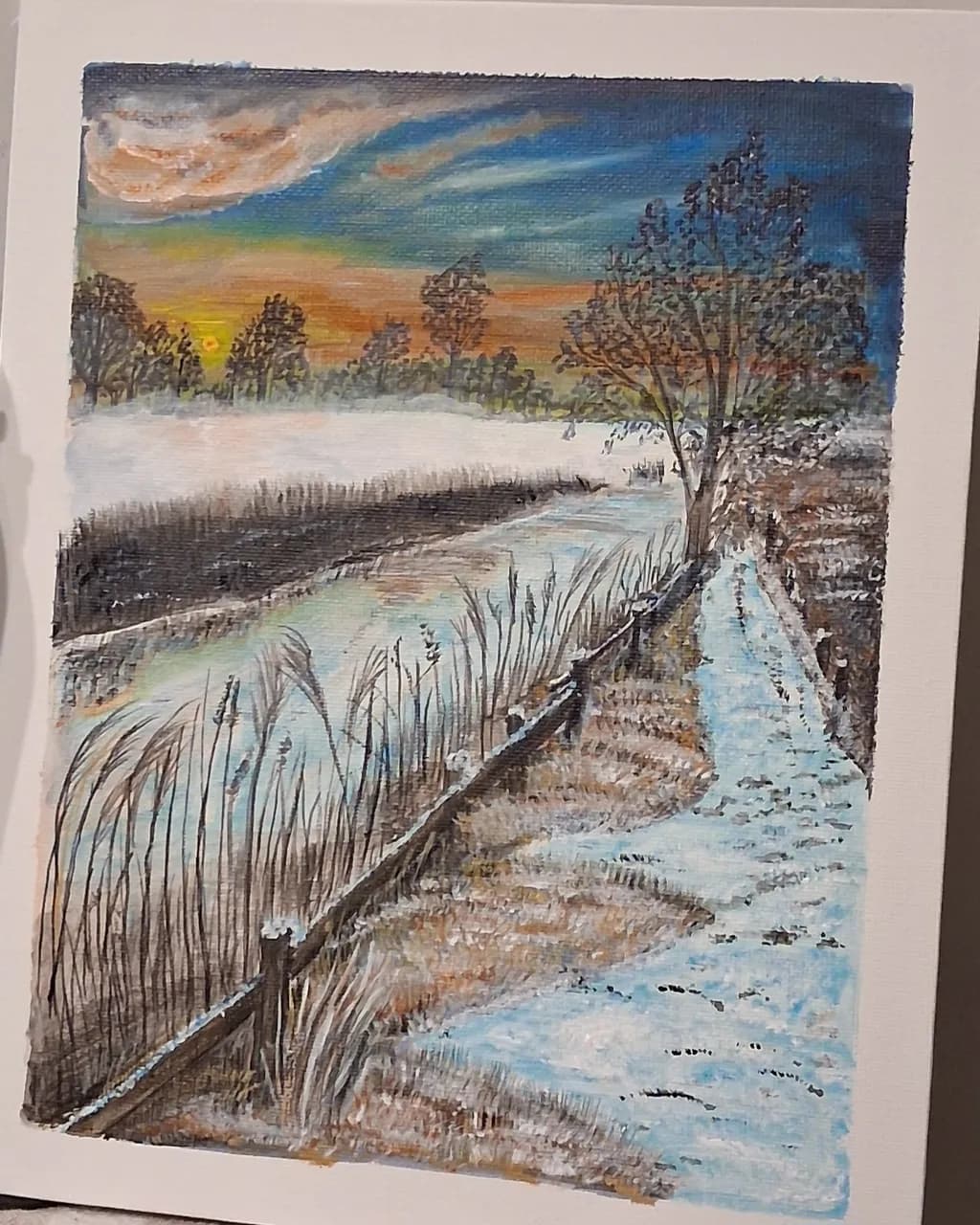 Winter Path Sunset