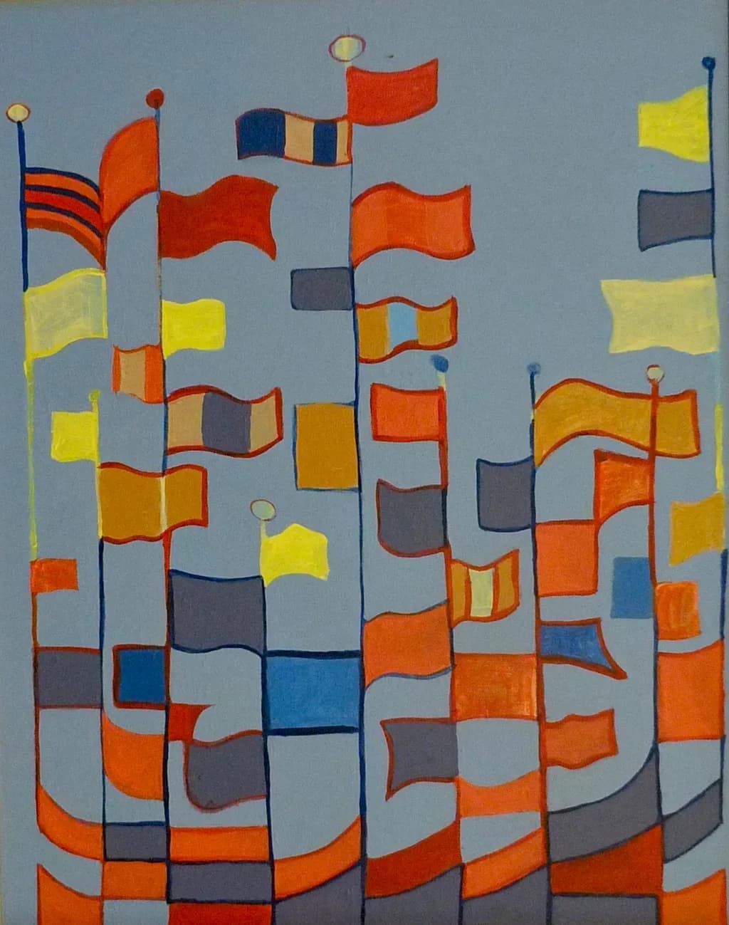 Colorful Flags Display