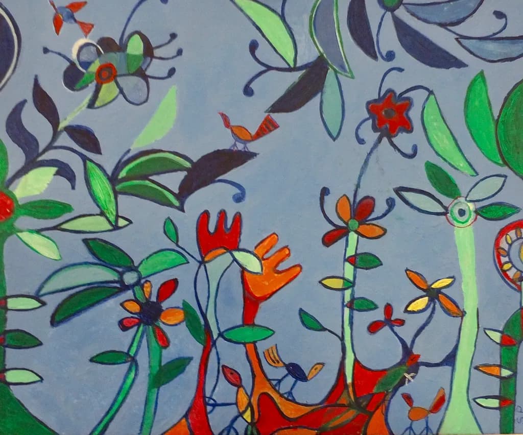 Abstract Garden Scene