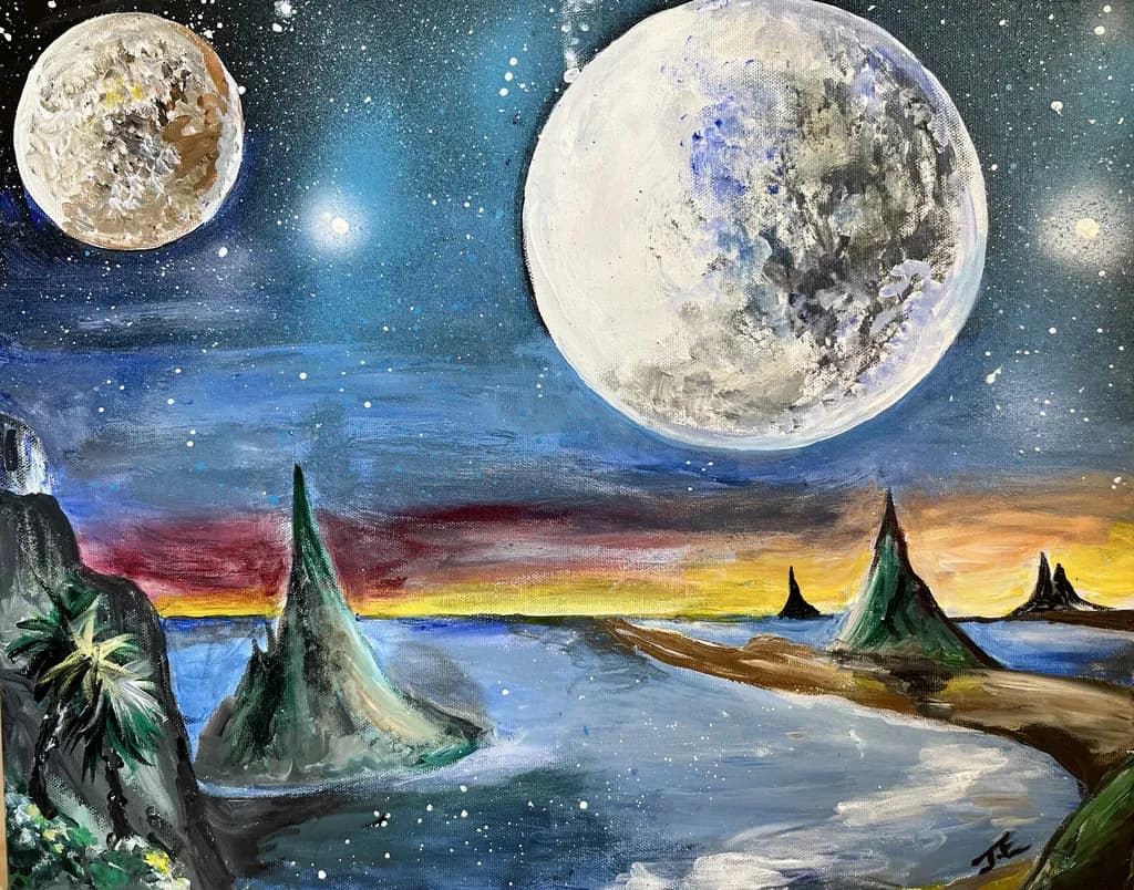 Twin Moonscape