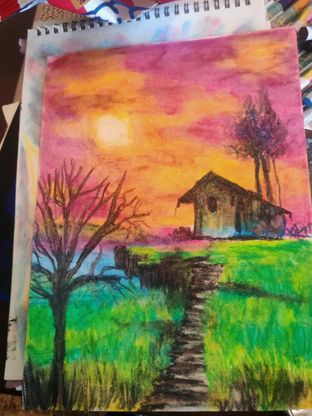 Sunset Cabin Path