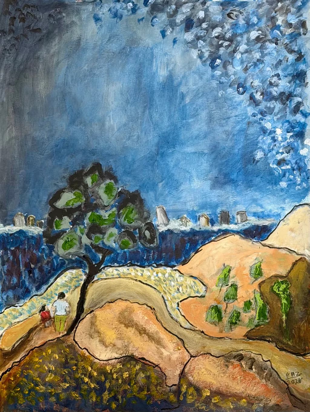 Coastal Path with Tree