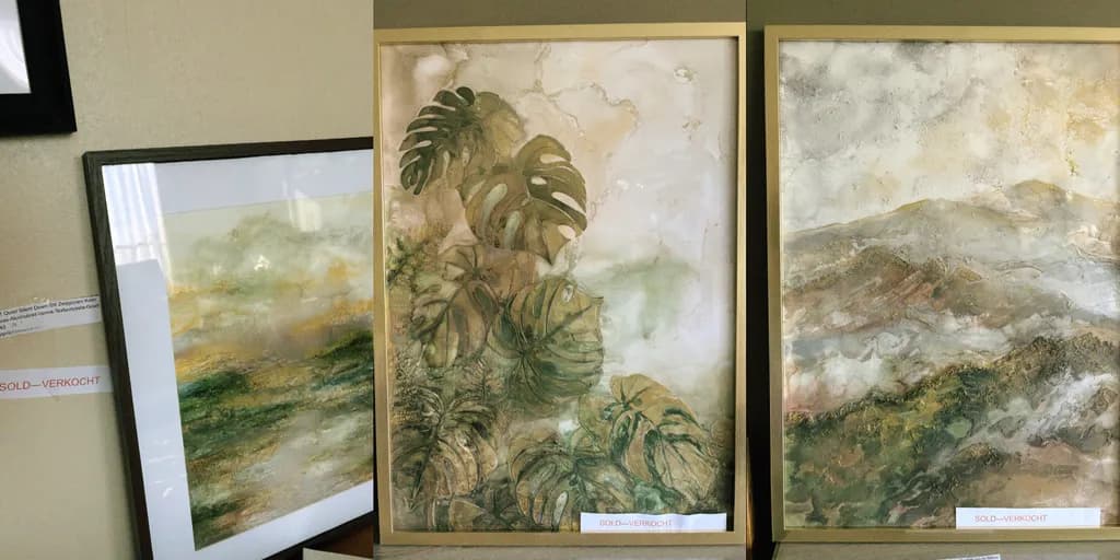 Monstera Leaves Painting