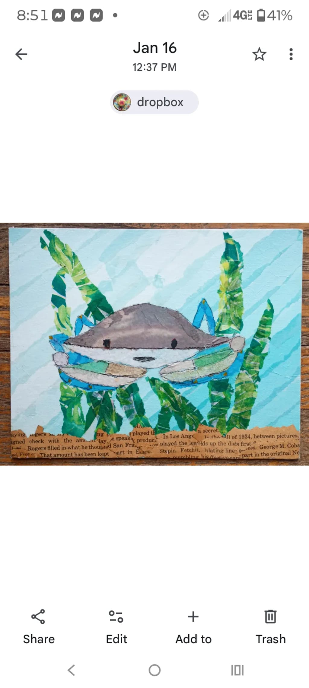 Maryland Blue Crab (Collage)