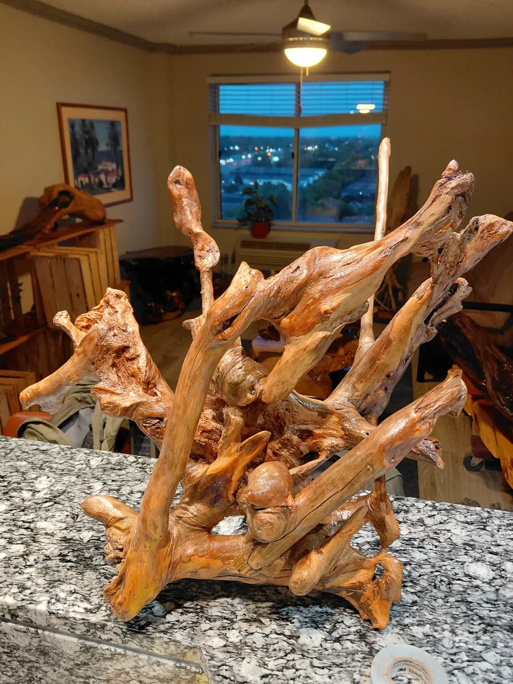 Twisted Driftwood Sculpture