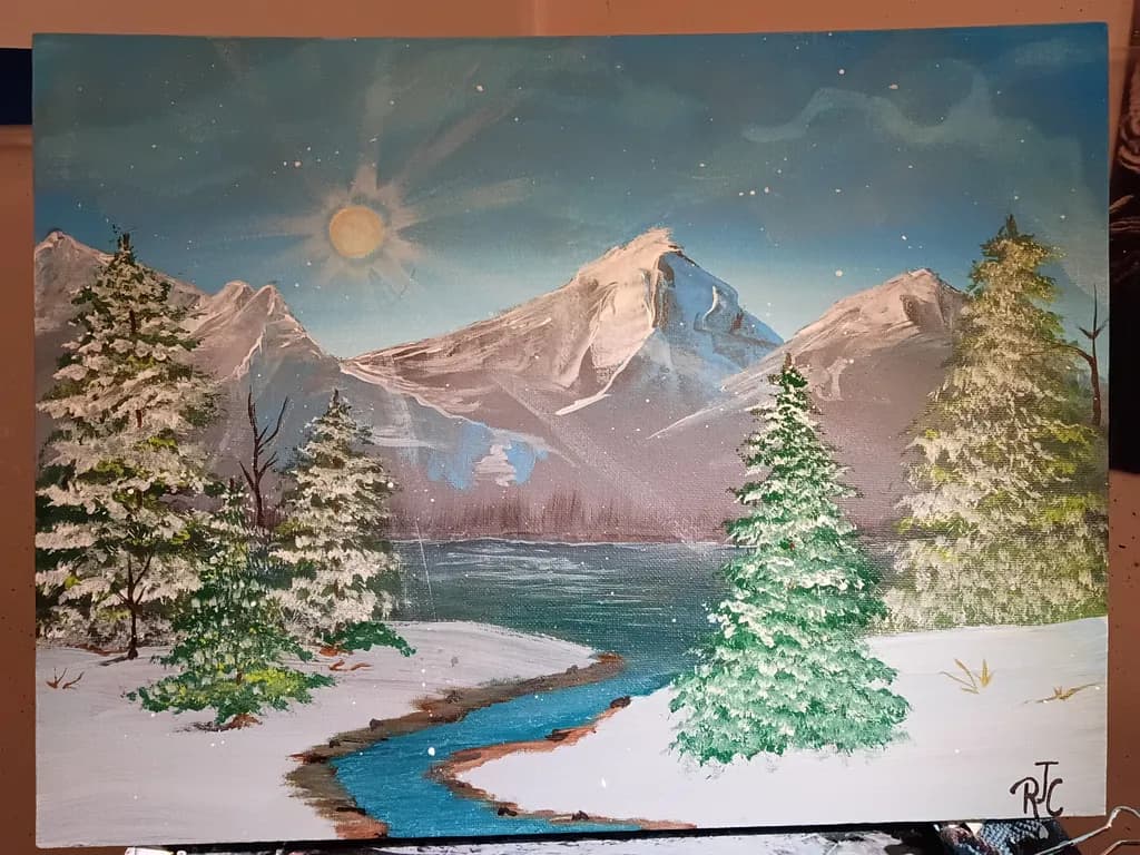 Winter Mountain Stream