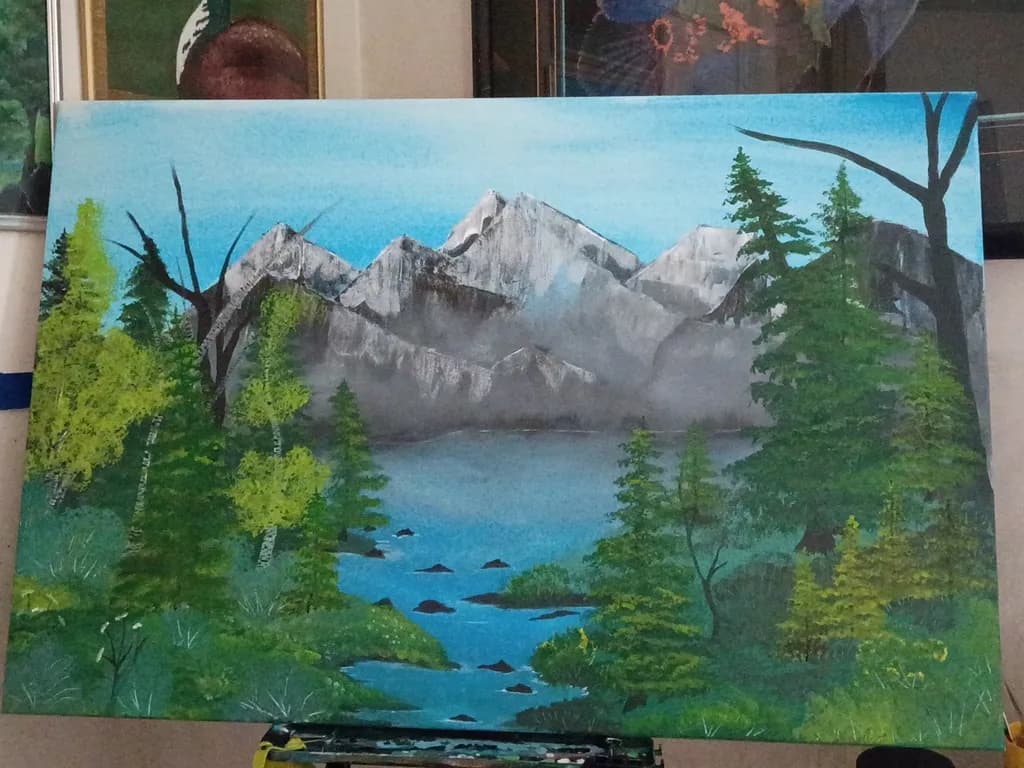Mountain Lake Scene
