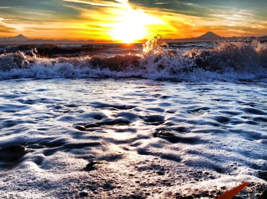 Foaming Tide Sunset