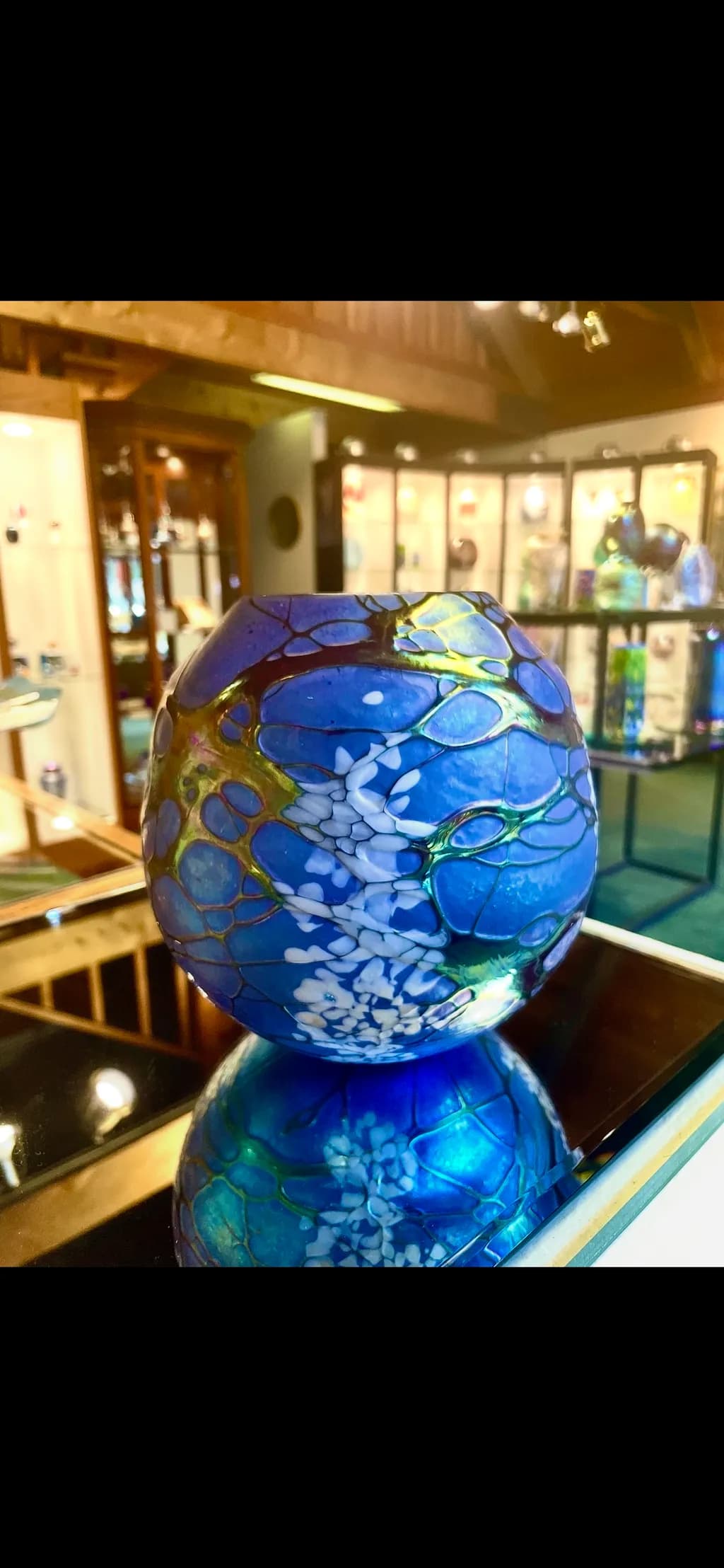Iridescent Blue Orb
