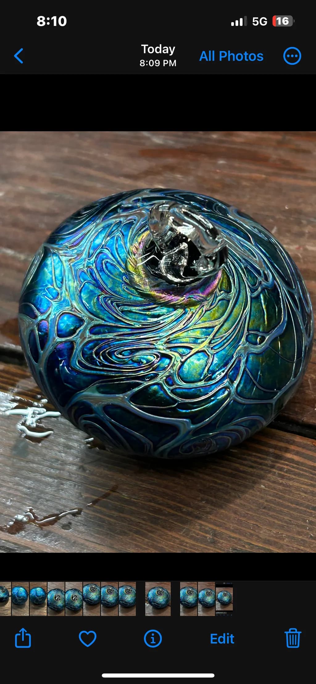 Iridescent Swirl Orb