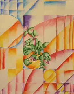 Geometric Plant Pattern