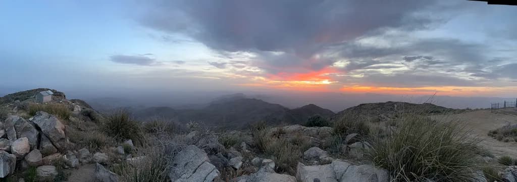 Dusk Over Rugged Peaks