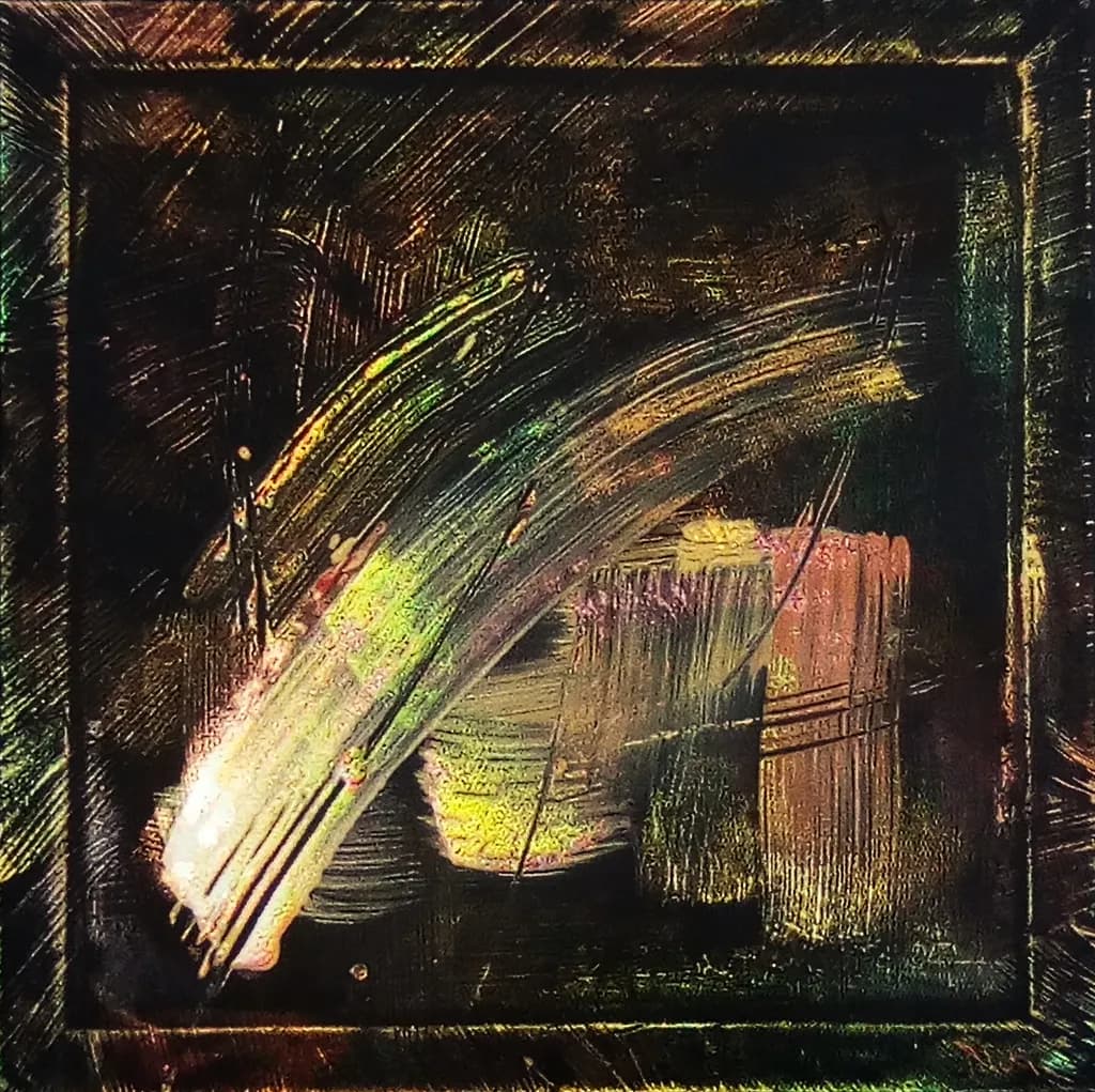 Abstract Brushstroke Composition