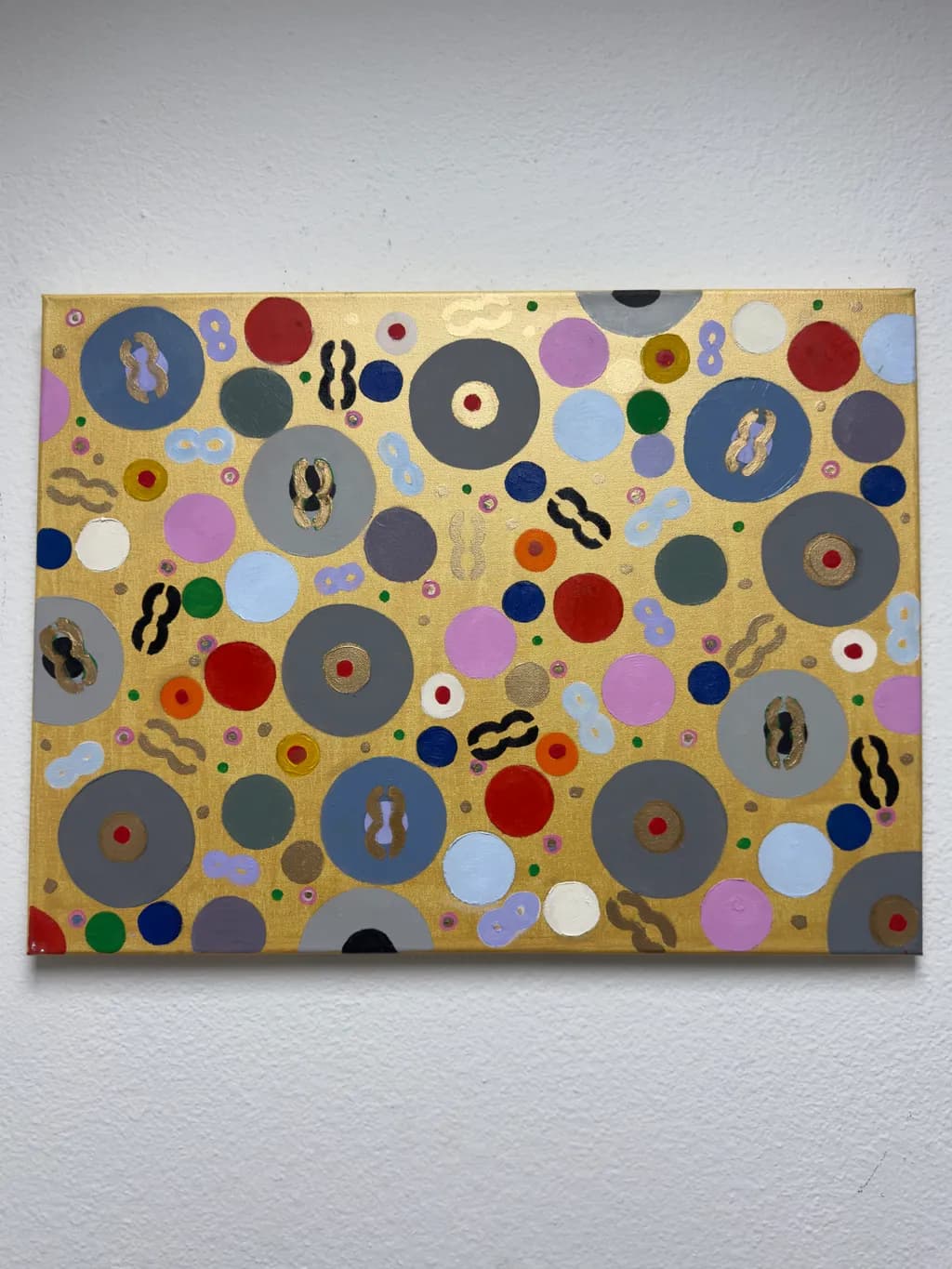 Golden Circles Mosaic