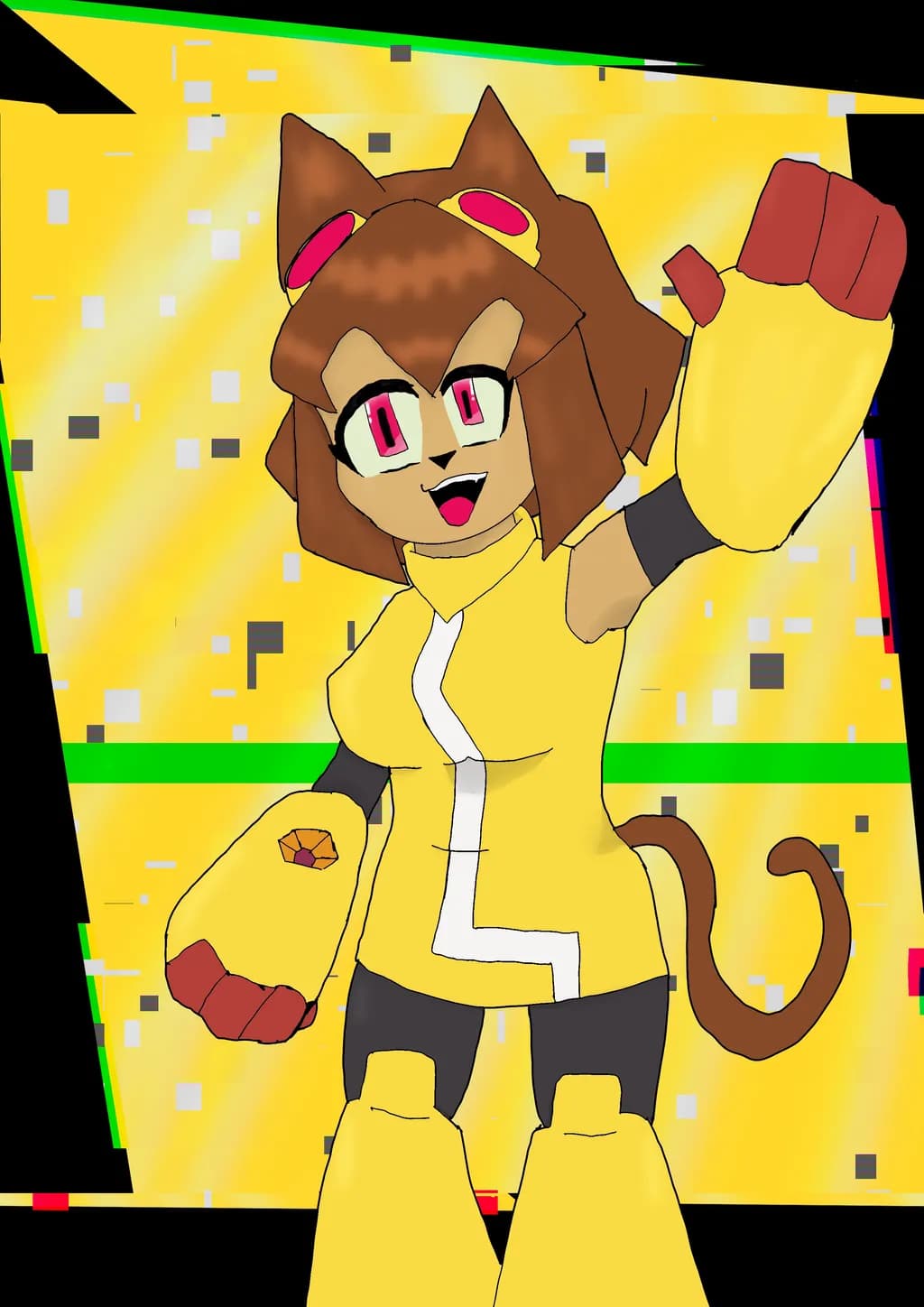 Cyber Cat Warrior