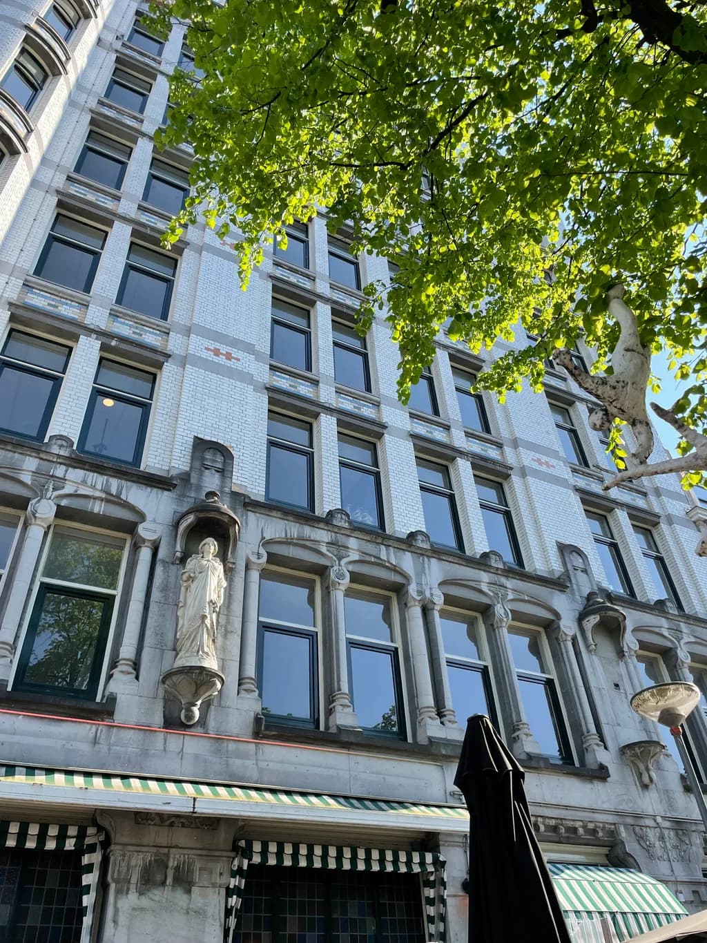 Urban Facade with Green Canopy