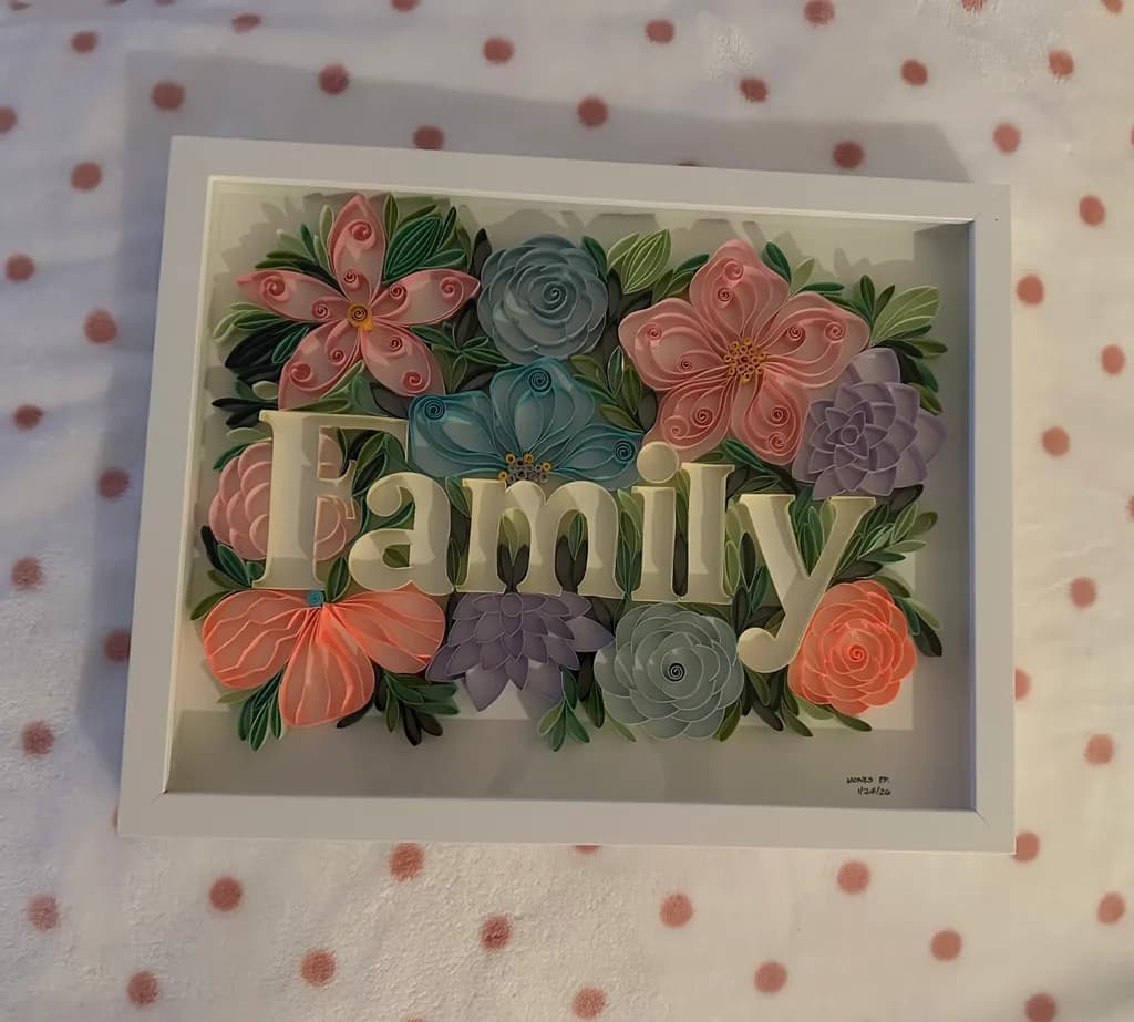 Floral Family Frame