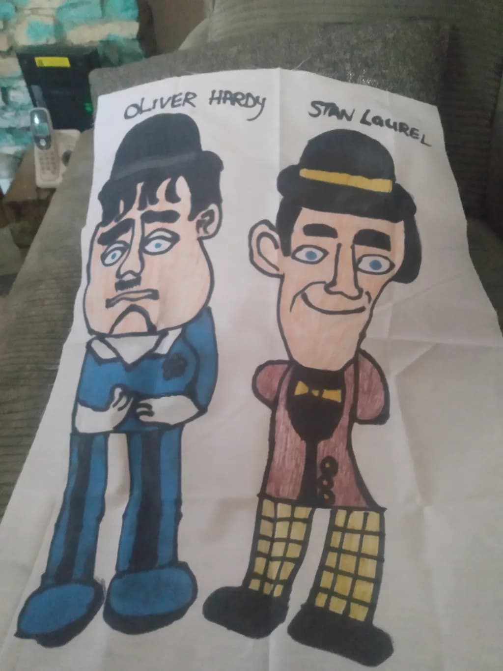 Hardy & Laurel Caricatures
