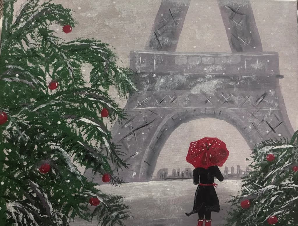 Red Umbrella Paris