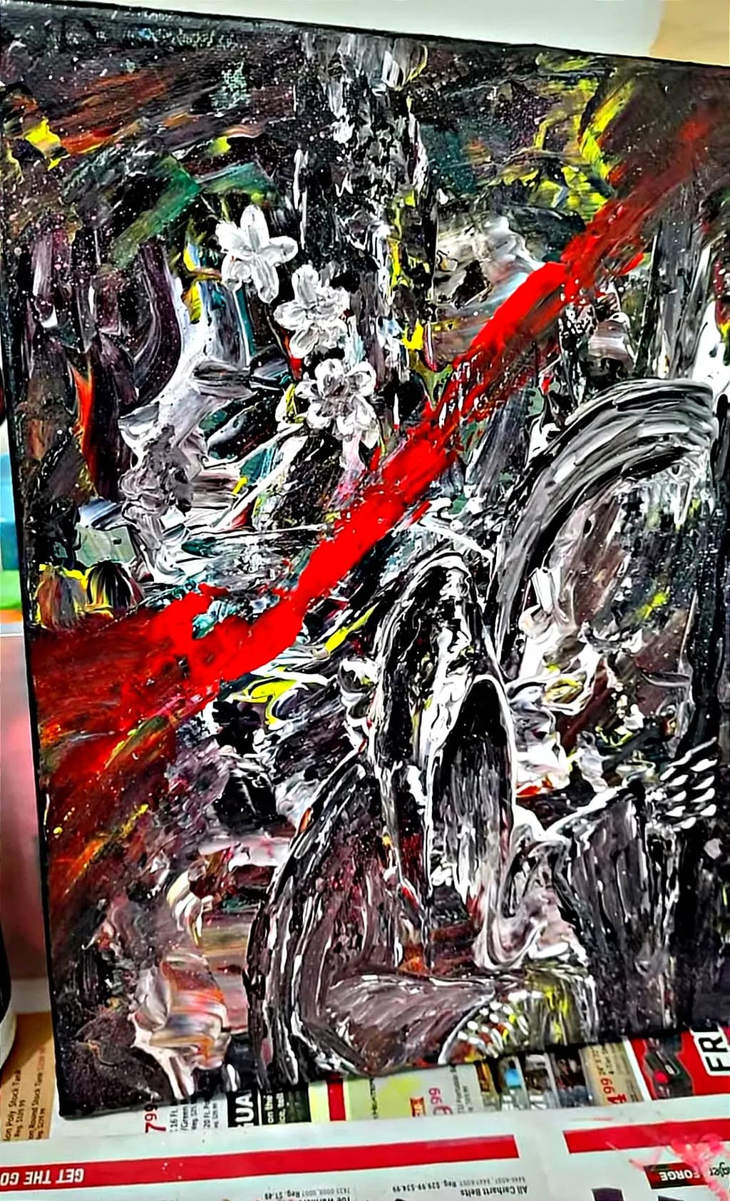 Red Stroke Bloom