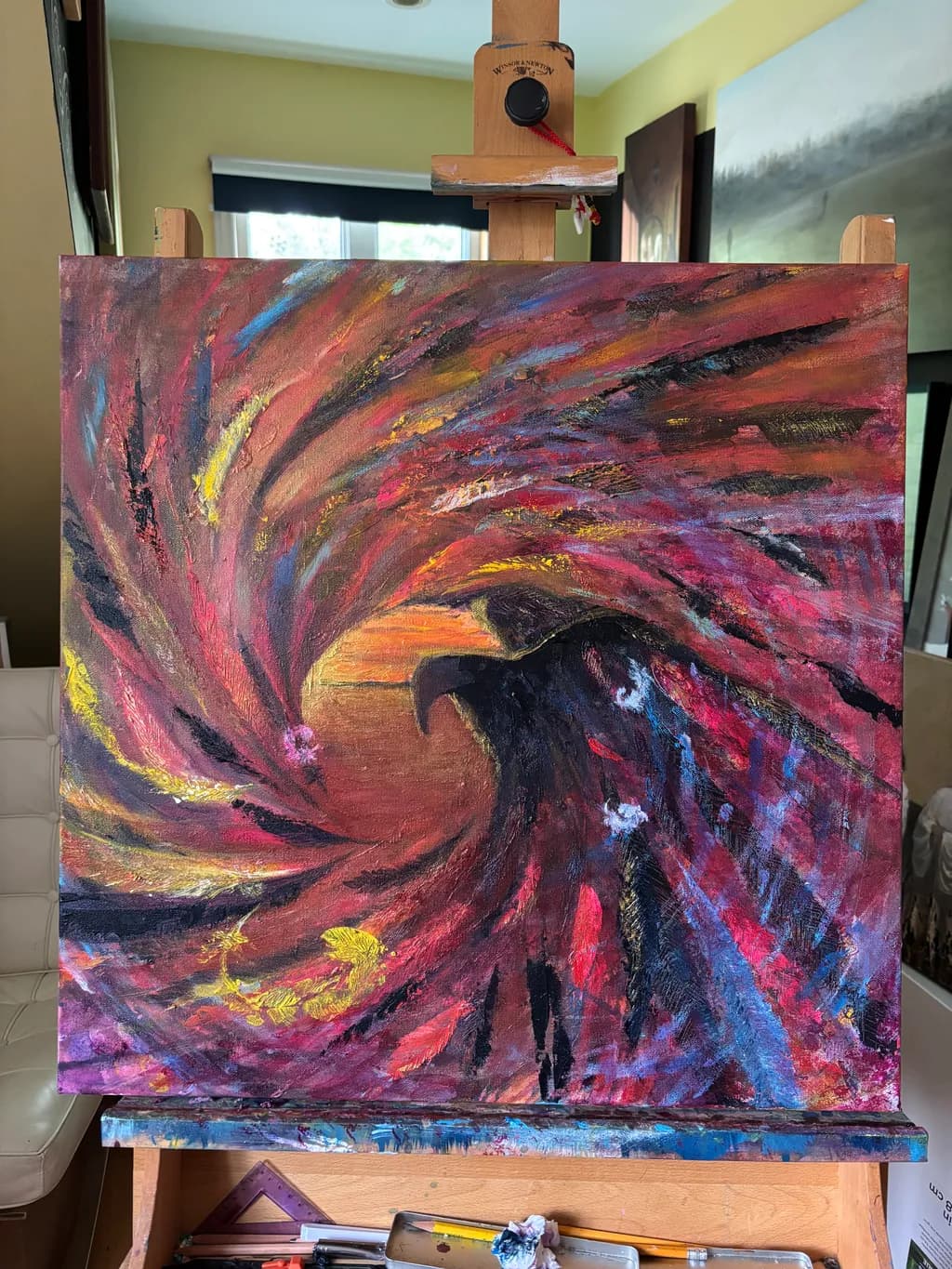 Eagle in Swirl