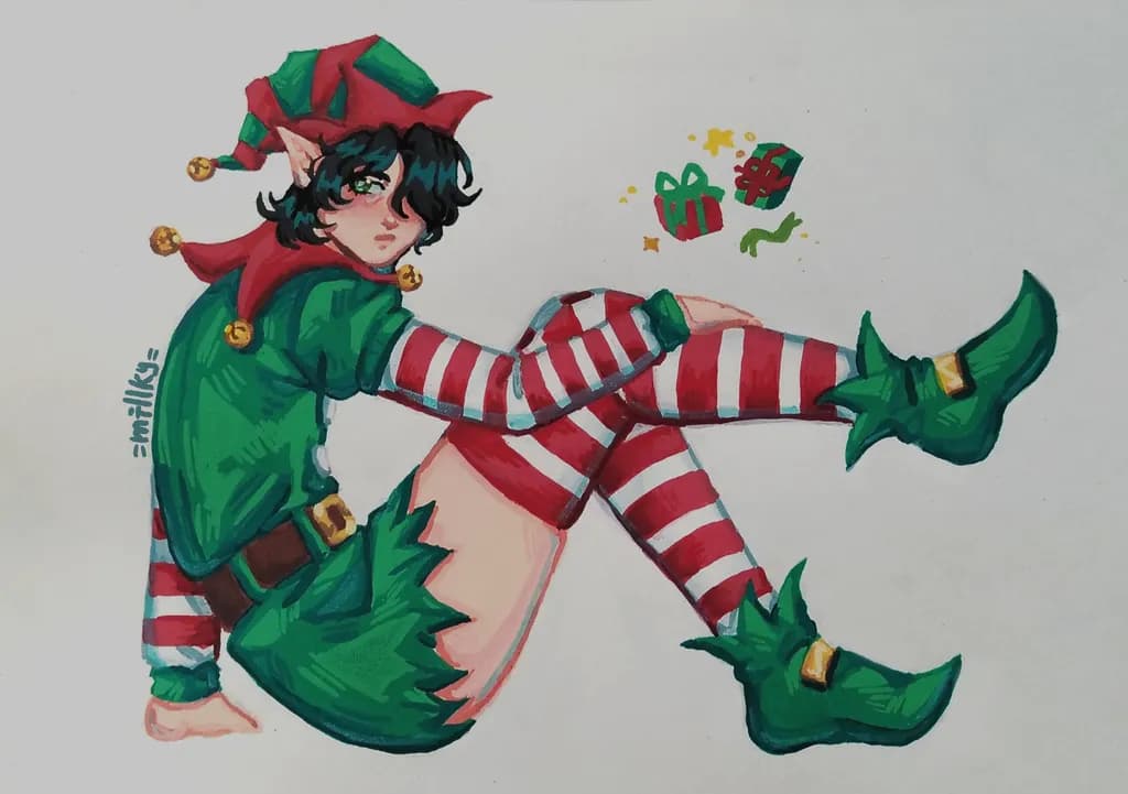 Striped Mischief Elf