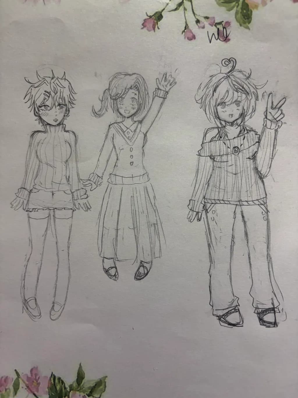 Casual Trio Sketch