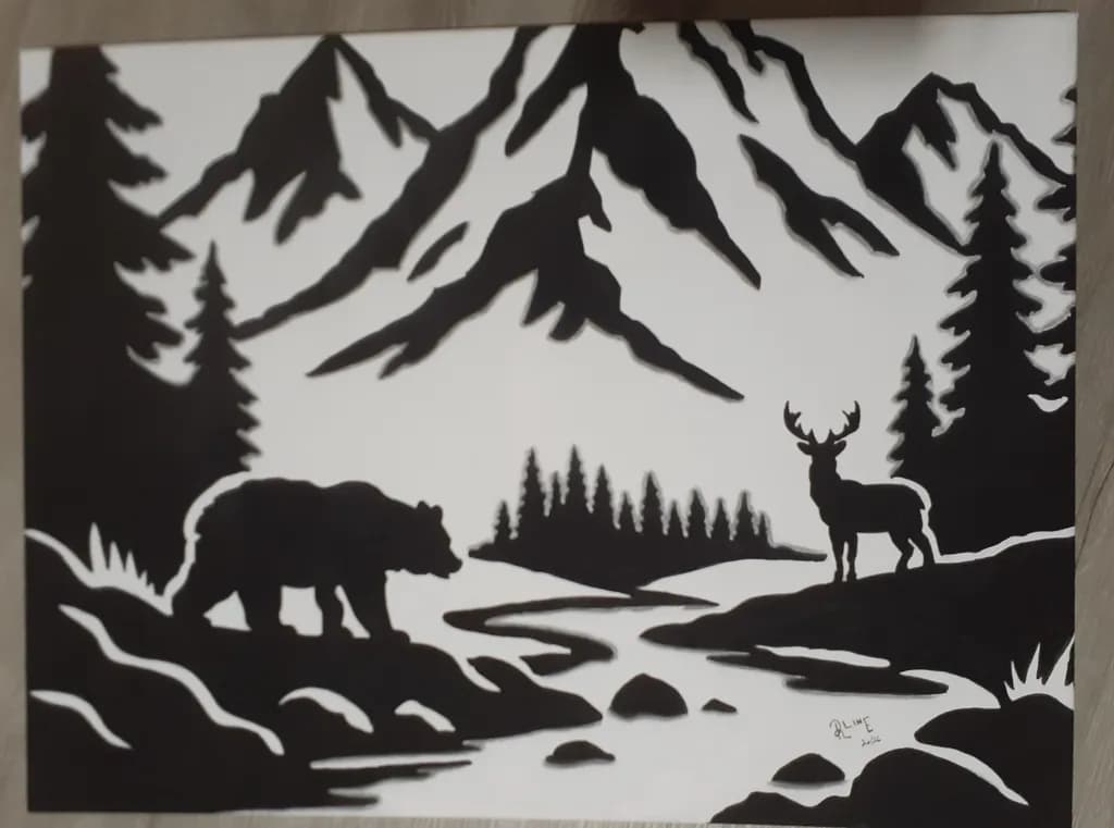 Mountain Wilderness Scene