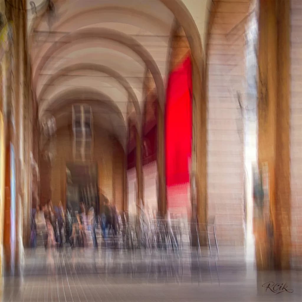 Shadows - a quiet break beneath the arches