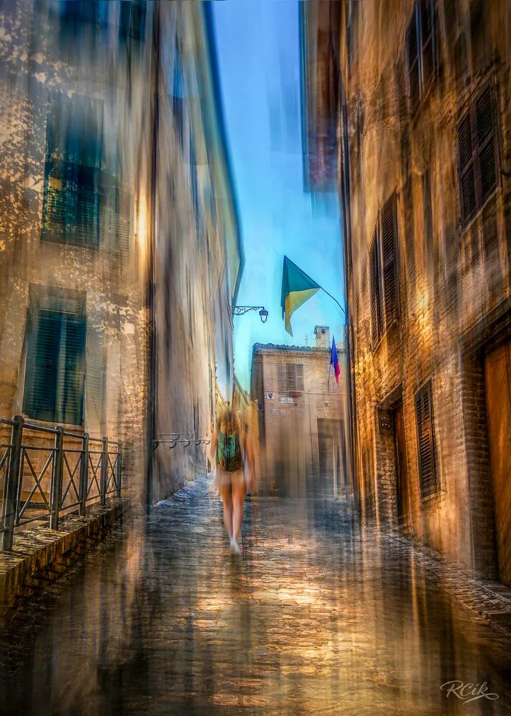 Shadows: the lonely girl up the alley