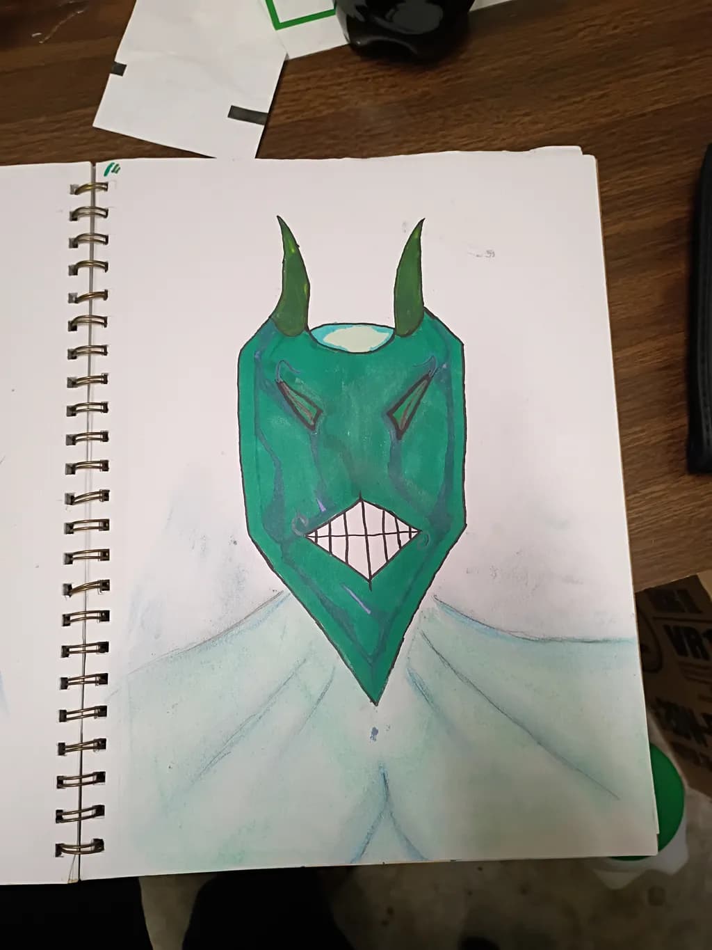 Green Demon Mask