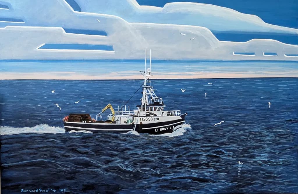 Fishing Boat at Sea