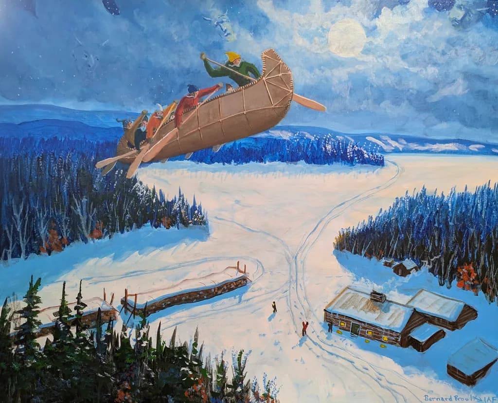 Moonlit Canoe Journey